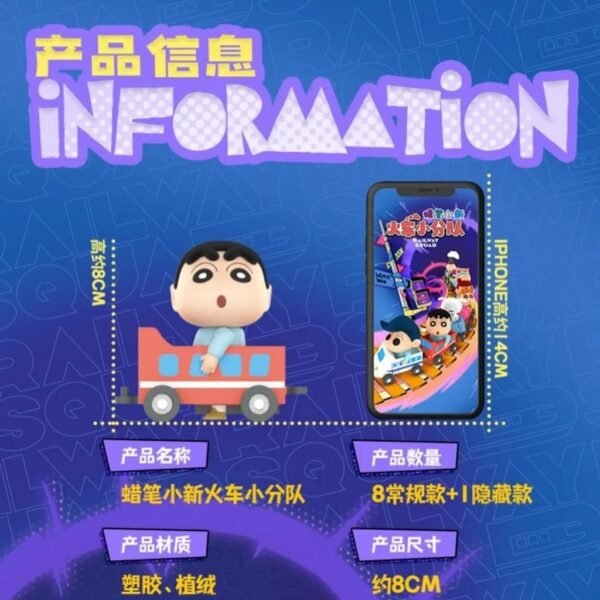 Crayon Shinchan Railway Squad Series Blind Box - Image 8