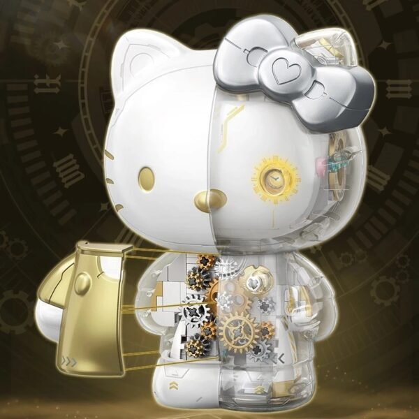 HELLO KITTY White Golden Big Figure Toy - Image 3